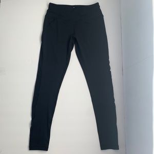 90 Degree By Reflex Legging Black Small Sheer Inside Pocket Workout Fitness Gym